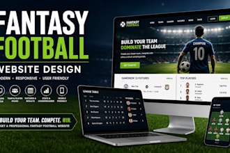 design a fantasy football website or fantasy sports platform