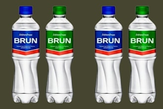 create custom product labelling design, graphic design, water bottle design