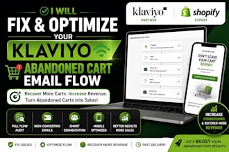 fix and optimize your klaviyo abandoned cart email flow