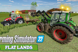 create custom farming simulator maps and tractor for farming