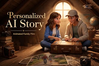 create a personalized ai animated story or cartoon video