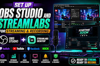 set up obs studio and streamlabs for streaming and recording