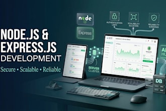develop node js express js rest api backend