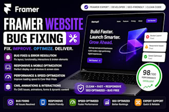 fix framer website bugs, responsive issues and performance