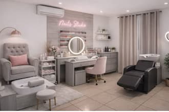 develop 3d salon retail shop designs including spas, beauty clinics barbershops