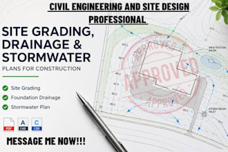 design site grading foundation drainage plans stormwater plan for construction