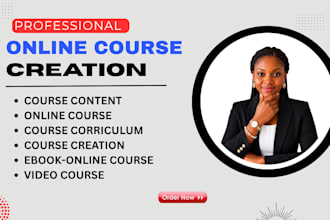 create online course curriculum course content lesson plans and workbook