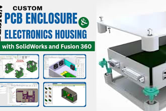 design custom pcb enclosure electronic housing in solidworks and fusion360