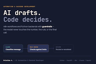 build custom automation scripts and backend systems