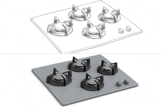 create 3d cad product design, mechanical part and assemblies