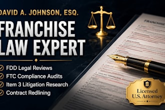 review your franchise disclosure document fdd as a US attorney
