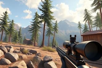 do 3d game environment, unreal engine game  development, video game environment