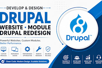 develop and design drupal website module drupal redesign
