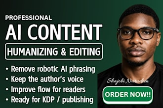 humanize your ai written book, or ebook content