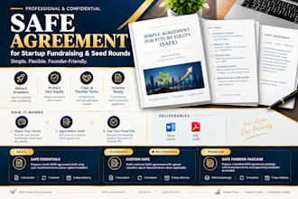 draft a safe agreement for your startup fundraising and seed round