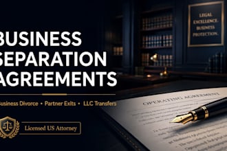 draft business divorce contract and buyout agreement partner dispute agreement