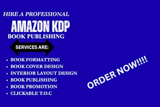 do book formatting and publishing for ingramspark and amazon