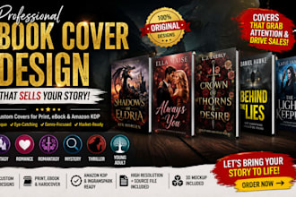create kindle book cover design ebook cover design paperback amazon book design
