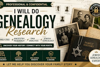 do genealogy research, family tree, ancestry research, dna analysis, jewish
