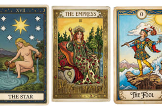 create professional tarot and oracle card deck designs