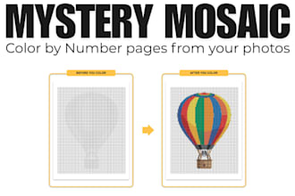 create your custom mystery mosaic color by number in 2 hours