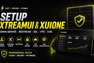 setup admin server xtreamui server xuione with restream installation ssl vps CDN