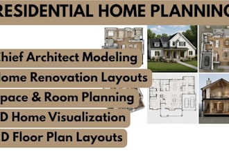 create residential floor plans and home layout in chief architect