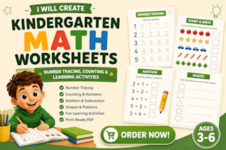 create kindergarten math worksheet number tracing counting and learning activity