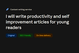 write engaging productivity and self improvement content