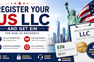 register your US llc and get ein for non US residents