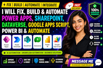 fix build ai powerapps sharepoint dataverse google app scripts power bi automate