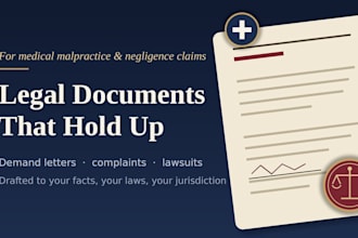 draft lawsuits, legal documents, and demand letters for medical malpractice