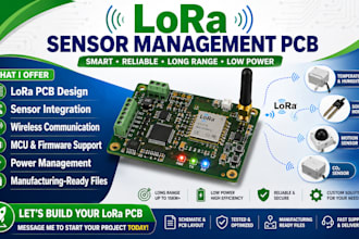 design a lora sensor management pcb