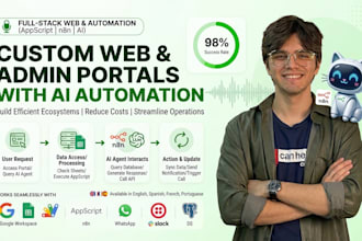web developer, automation appscript y n8n ai agents