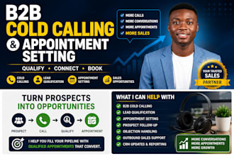 be your b2b sales closer and appointment setter