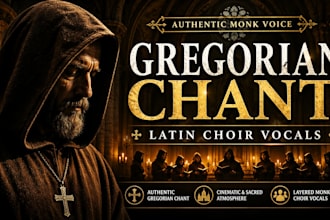 record professional gregorian chant vocals for music film and spiritual projects