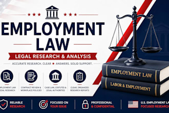 be your US employment lawyer and provide employment law legal research