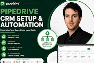 setup pipedrive CRM automation workflows lead follow up pipedrive integration