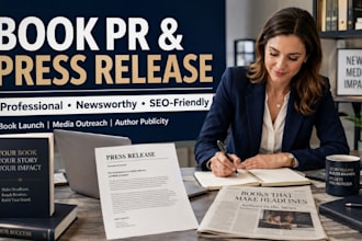 do press release and distribute your book press release and PR campaign
