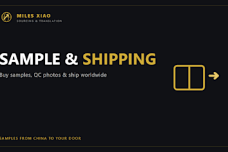 buy samples from china and coordinate international shipping