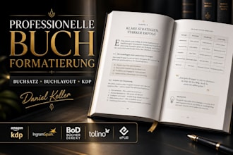 ich formatiere dein deutsches buch professionell fur KDP und print