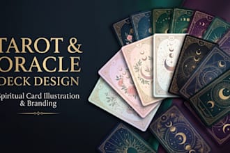 design custom tarot, oracle and spiritual card deck