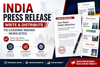 write and distribute your india press release to leading indian news sites