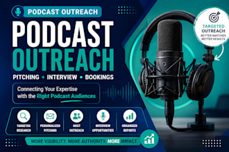 do podcast outreach guest pitching and podcast bookings and interview