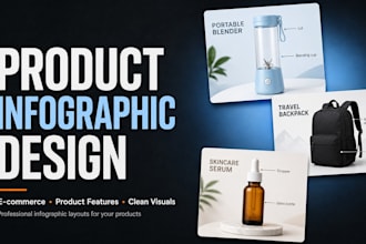 design professional product infographics for ecommerce