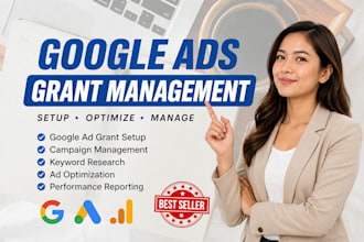 manage and optimize google ad grant campaigns for nonprofits PPC ads sitelink