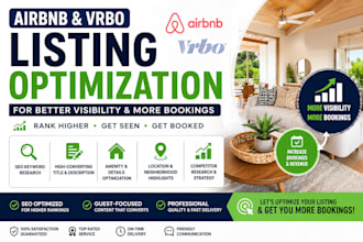 optimize your airbnb and vrbo listing for better SEO visibility and bookings