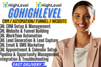 be gohighlevel expert for website ghl funnel go highlevel CRM automation setup