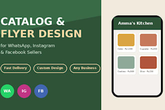 design your whatsapp catalog and business flyer