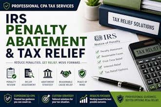help with irs penalty abatement and tax relief as a cpa